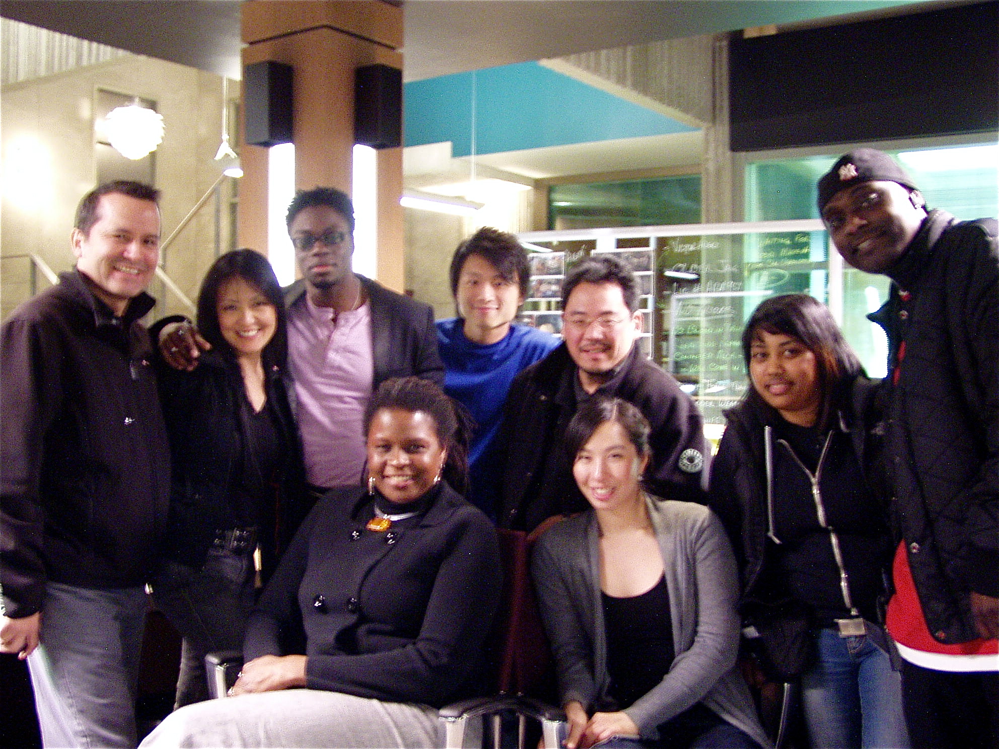 Karen With the crew of Shattered